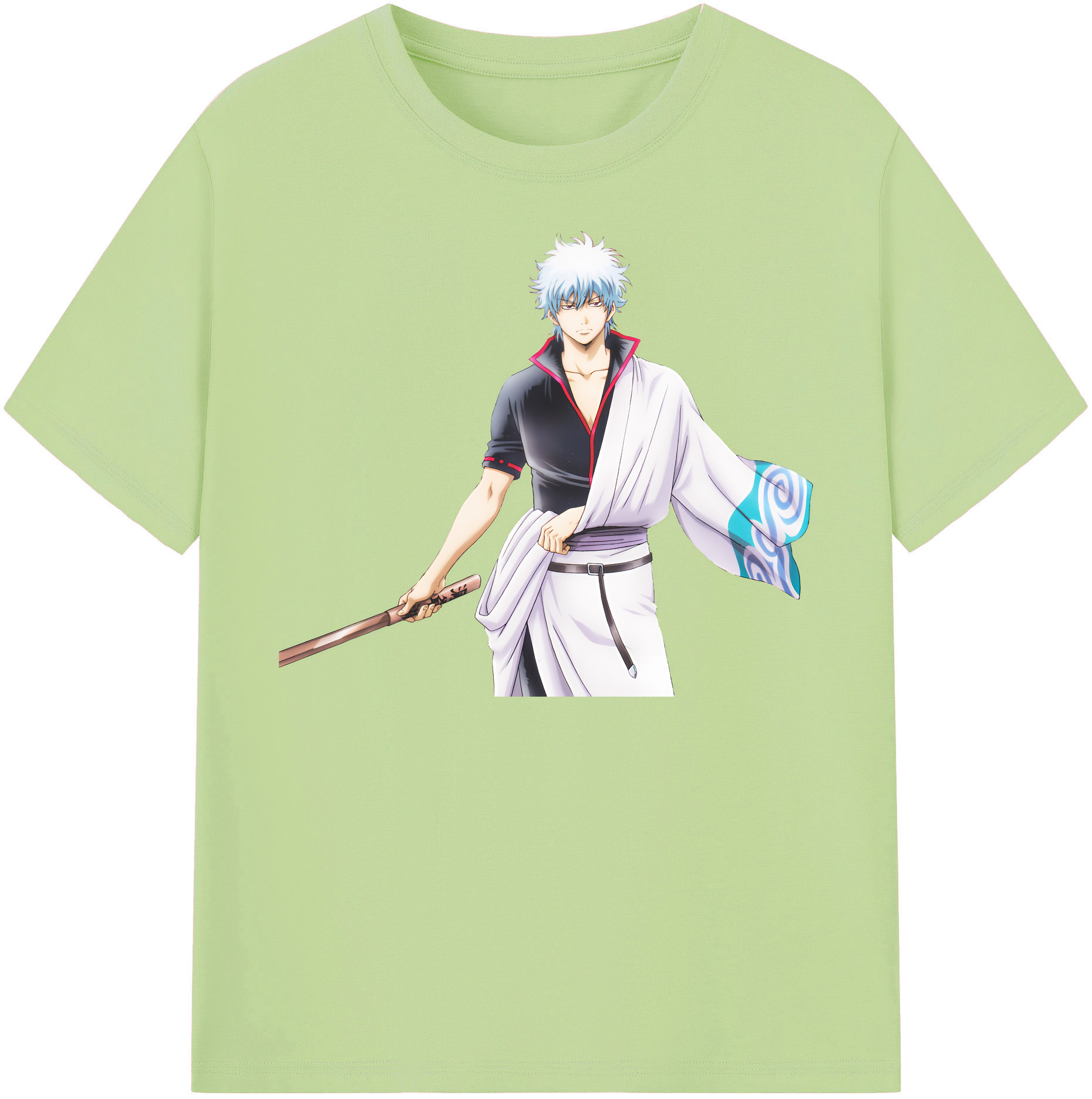 （画像用） ぎんたま 坂田銀時（さかたぎんとき） 神楽 志村新八（しむら しんぱち） GINTAMA Sakata Gintoki Kagura Shimura Shinpachi 綿100％半袖Tシャツ（フロントプリント）